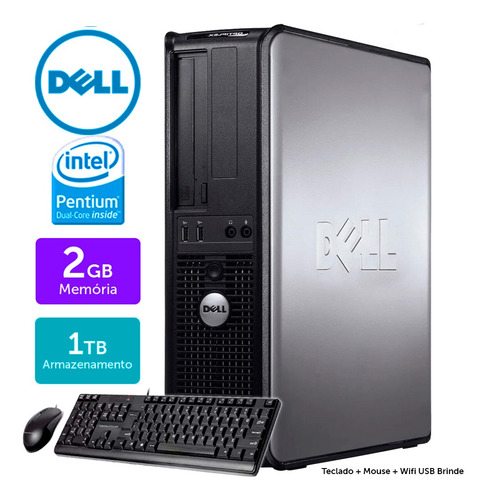 Cpu Barato Dell Optiplex Int Dcore 2gb Ddr3 1tb Brinde