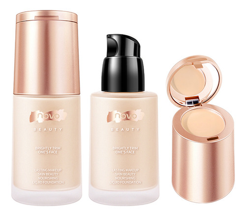 Base De Maquillaje Cremoso LĂquido Y Corrector 2 En 1 3