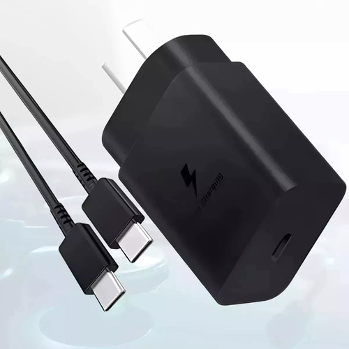Cargador Para Samsung S23 Fe Carga Ultra Rápida 25w Blanco