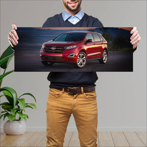 Cuadro 30x80cm Auto 2015 Ford Edge Sport Auto 104