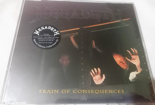 Cd Ep Megadeth - Train Of Consequences 1era Ed Europea Metal