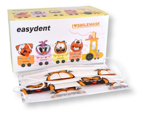 Barbijos Descartables Estampados Triple Capa Easydent (caja)