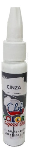 Corante Liquidgel - Cinza - 25g - Iceberg Chef