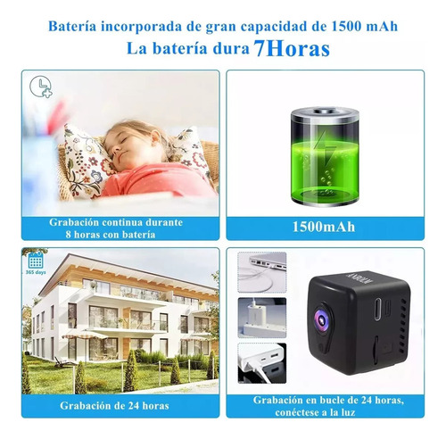 Yz Nuevo Mini Camara Espia 1080p Wifi Con Bateria Recargabl
