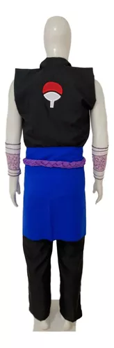 Compre Conjunto completo de fantasia de cosplay de uchiha sasuke