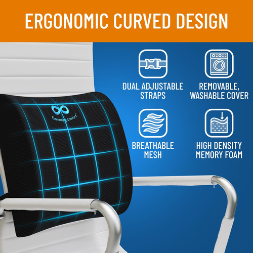 Almohada Para Espalda De Espuma Viscoelástica Memory Foam Ne