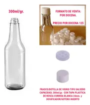 Comprar Frascos\u002Fbotellas De Vidrio Para Salsas 300ml\u002Fgr. Docena