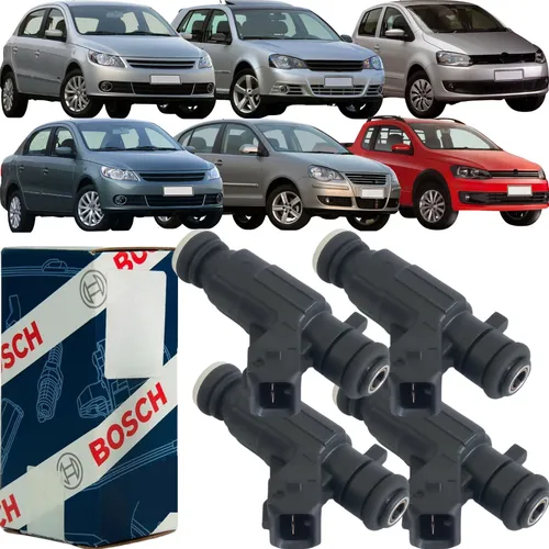 comprar 4 Bico Injetor Bosch Gol Golf Polo Fox Saveir 1.6 0280156403