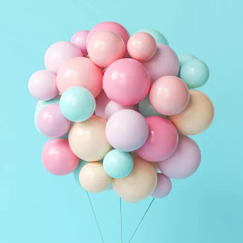 100 Globos Colores Pastel Lisos Material De Latex Fiesta