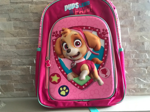Morral Paw Patrol 4d Importado kit completo fino Skye Morral Paw Patrol 4d Importado kit completo fino Skye