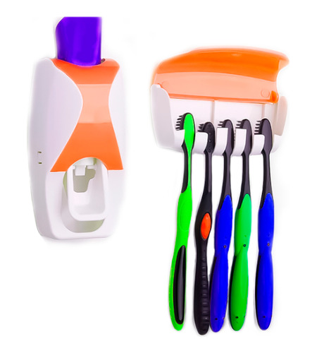 Dispensador Automatico Pasta Dental Y Porta Cepillo Kubo