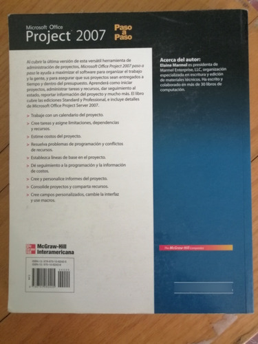 Microsoft Office Project 2007 Paso A Paso (Usado)