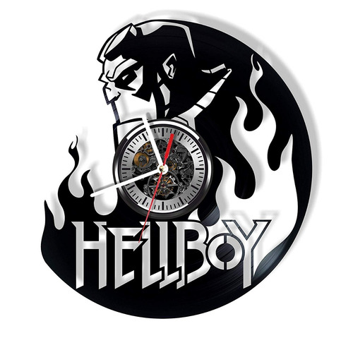 Reloj Corte Laser 1862 Hellboy Perfil