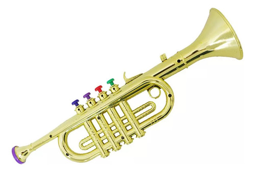 Trompeta De Juguete Para Niños, Instrumento De Viento Con 3