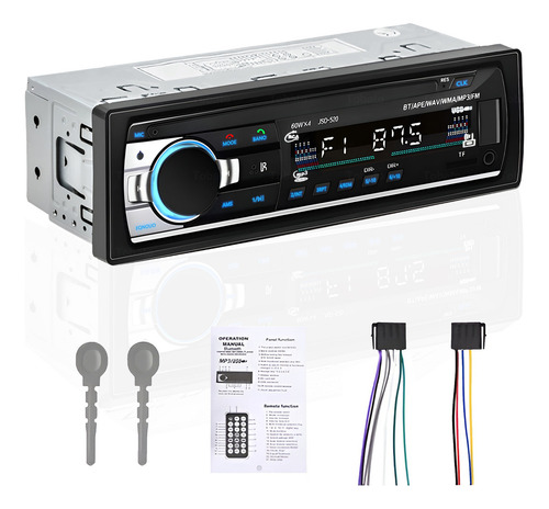 Radio Estéreo Estéreo Mp3 Jsd-520 Bluetooth Usb 1 Din Fm Aux