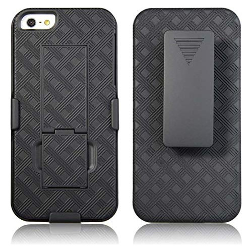 Funda Cinturon Para iPhone SE 2016 1-st Gen 5 5s Negro Us-02