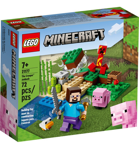 Imagen 1 de 7 de Lego® Minecraft La Emboscada Del Creeper