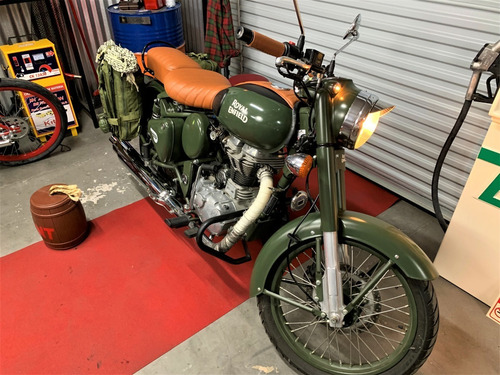 Imagem 16 de 17 de Royal Enfield Green Battle 500 Classic Verde 13 Mil Km 2017