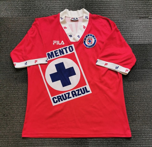 Jersey Cruz Azul Fila Roja Verano 1997 - Grande