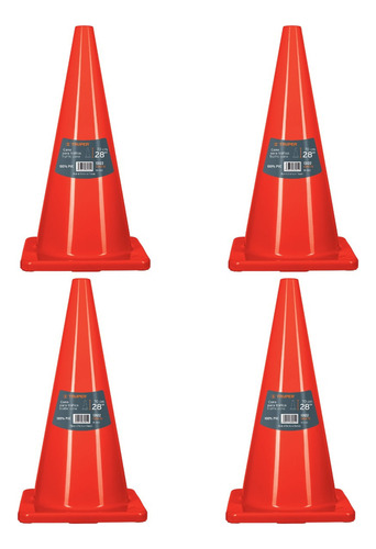 Cono De Seguridad Precaución De 70 Cm 2 Unidades Pvc Truper