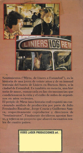 Sentimientos Mirta De Liniers A Estambul Vhs Emilia Mazer (Usado)