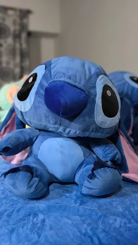 Peluche Con Manta Stitch 65cm. Gigante Suave Comodo