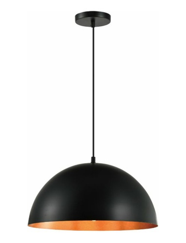 Colgante Campana Hongo Vintage Industrial Negro