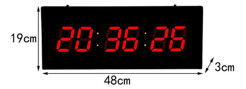 Reloj De Pared Digital Led, Reloj Despertador Rojo Digital