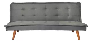 Sofá Cama Florencia Gris Diseño De La Tela Big Ponme