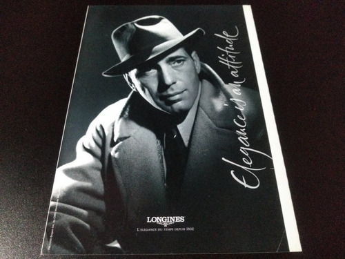 (pf513) Publicidad Longines * Humphrey Bogart