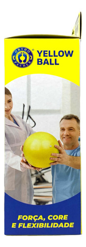Bola Para Pilates, Fisioterapia E Exercícios Amarela