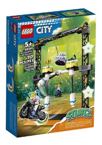 Lego City Stuntz O Desafio De Acrobacias Chocante 60341 Quantidade de peças 117