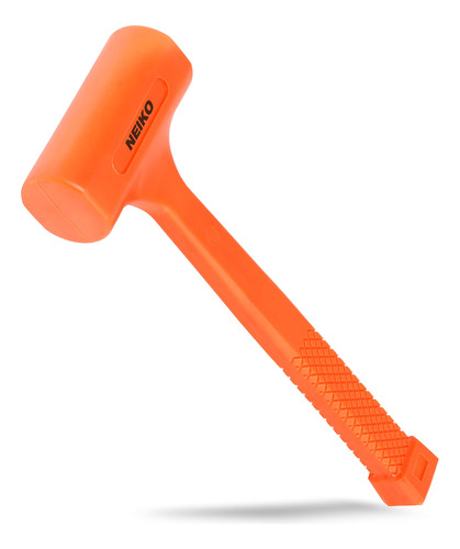 Neiko 02849a 4 Lb Dead Blow Hammer, Neon Orange  Unibody Mo