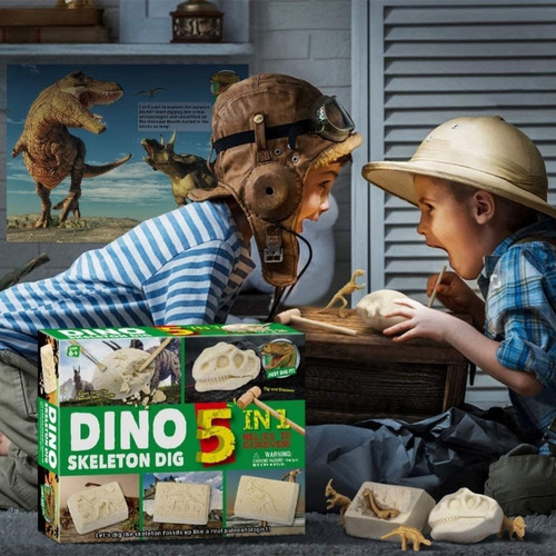 Imagen 5 de 6 de Kit De Excavacion De Dinosaurios Para Niños Juego Divertido
