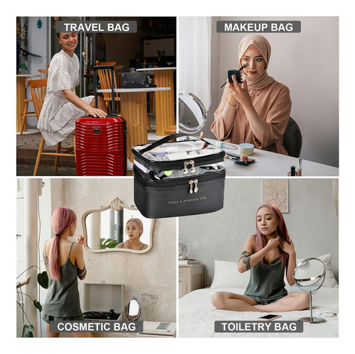 Bolsas De Maquillaje De Viaje De Grandes Capas, Organizadora