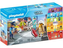 Comprar Playmobil Policía Medico Bombero Intercambiables 59pcs 71400 Equipo Rescate