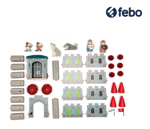 Imagen 3 de 4 de Juguete Castillo De Lobos Tender Leaf Toys De Madera Febo