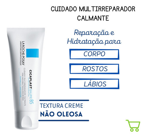 Crema hidratante que hidrata Baume Tattoo Hidratante para piel seca Quemaduras solares Cicaplast La Roche Baume B5 Baume B5 Cicaplast para piel dañada, 40 ml o más de 18 años
