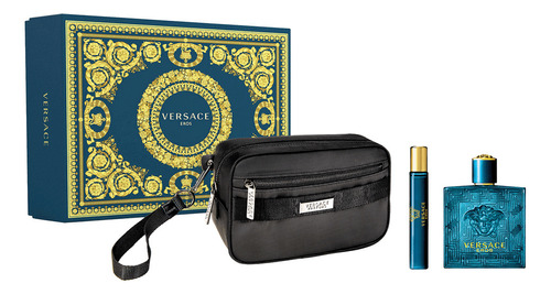 Set De Regalo Perfume Versace Eros Para Hombre Edt, 100 Ml,