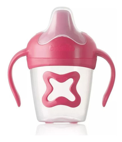 Babelito Vaso Antiderrame X 250 Ml Libre De Bpa Color Rosa $