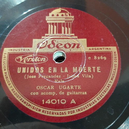 Pasta Oscar Ugarte Acomp Guitarras Odeon C419