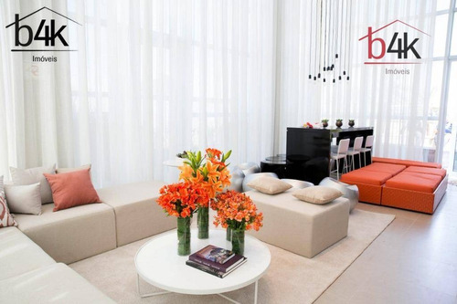 Apartamento Mobiliado Para Locação No Home Design Brooklin. Rua Professor José Leite E Oiticica, 434. - Ap4792