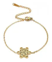 Comprar Pulsera Metatrón Cubo Acero Inoxidable Geometría Sagrada