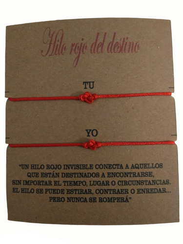 Pulsera De Pareja Nudo Eterno Hilo Rojo Infinito Amor Amigos