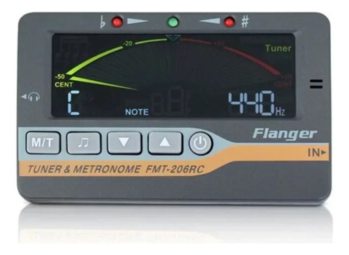 Afinador De Guitarra Flanger Fmt-206rc, Corrector De Colores