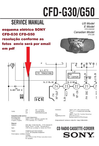 Esquema Sony Cfd G30 Cfdg30 Cfd G50 Cfdg50 Alta Resol Pdf