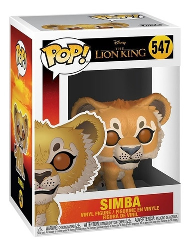 Funko Pop Simba Del Rey Leon #547