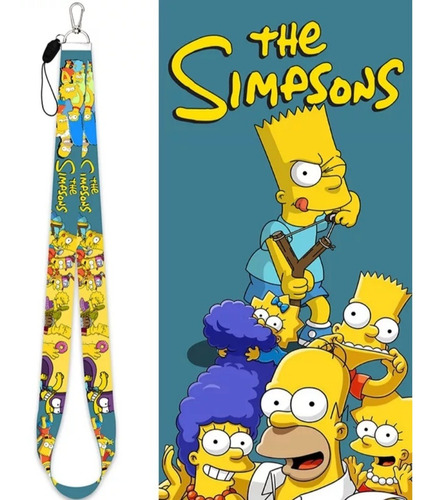 Lanyard O Cinta Porta Credencial ( Calidad) The Simpsons