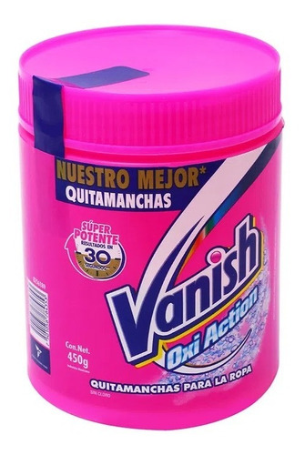 Removedor De Manchas Vanish Poder O2 Intelligence Polvo 450g