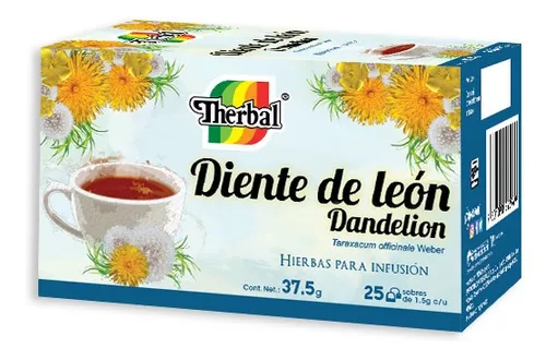 Therbal Té Diente De Leon Dandelion Hierbas 25 Sobres